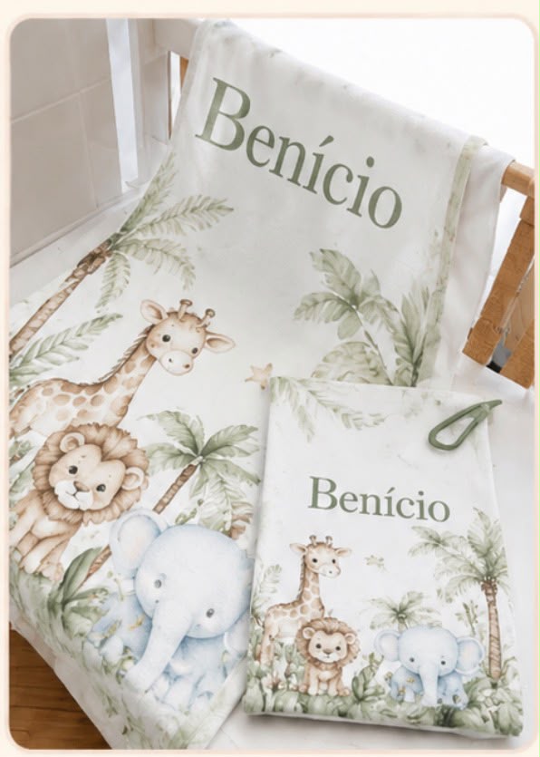 Toalha de Banho Infantil com Sacola - imagem 1